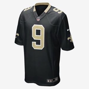Drew Brees #9 NFL New Orleans Saints Nike On Field Game Jersey Men’s Size Large